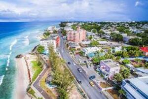 overhead photo of Barbados city